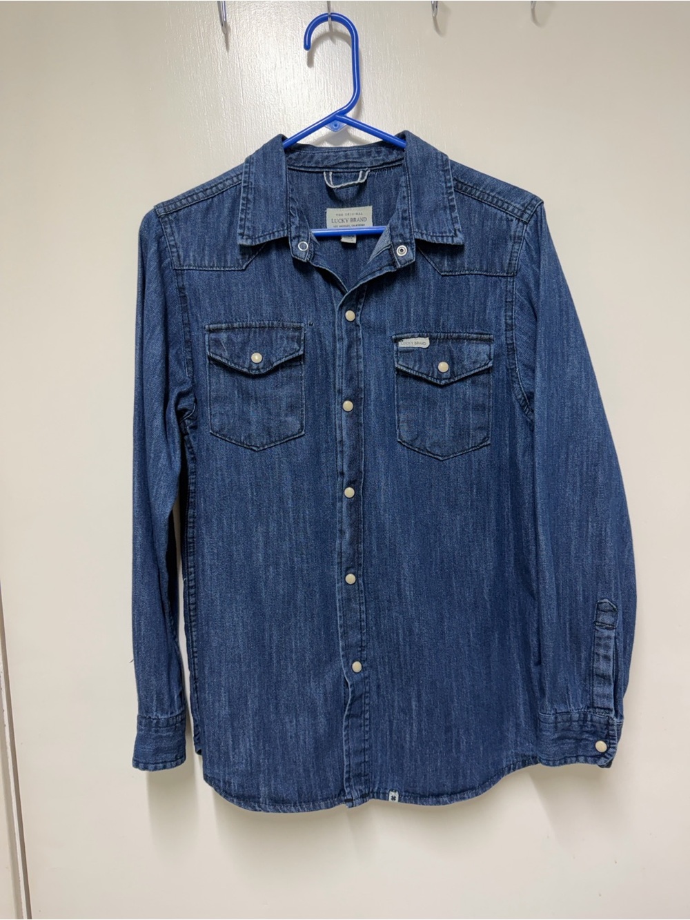 Lucky Brand Indigo Blue Denim Shirt Jacket